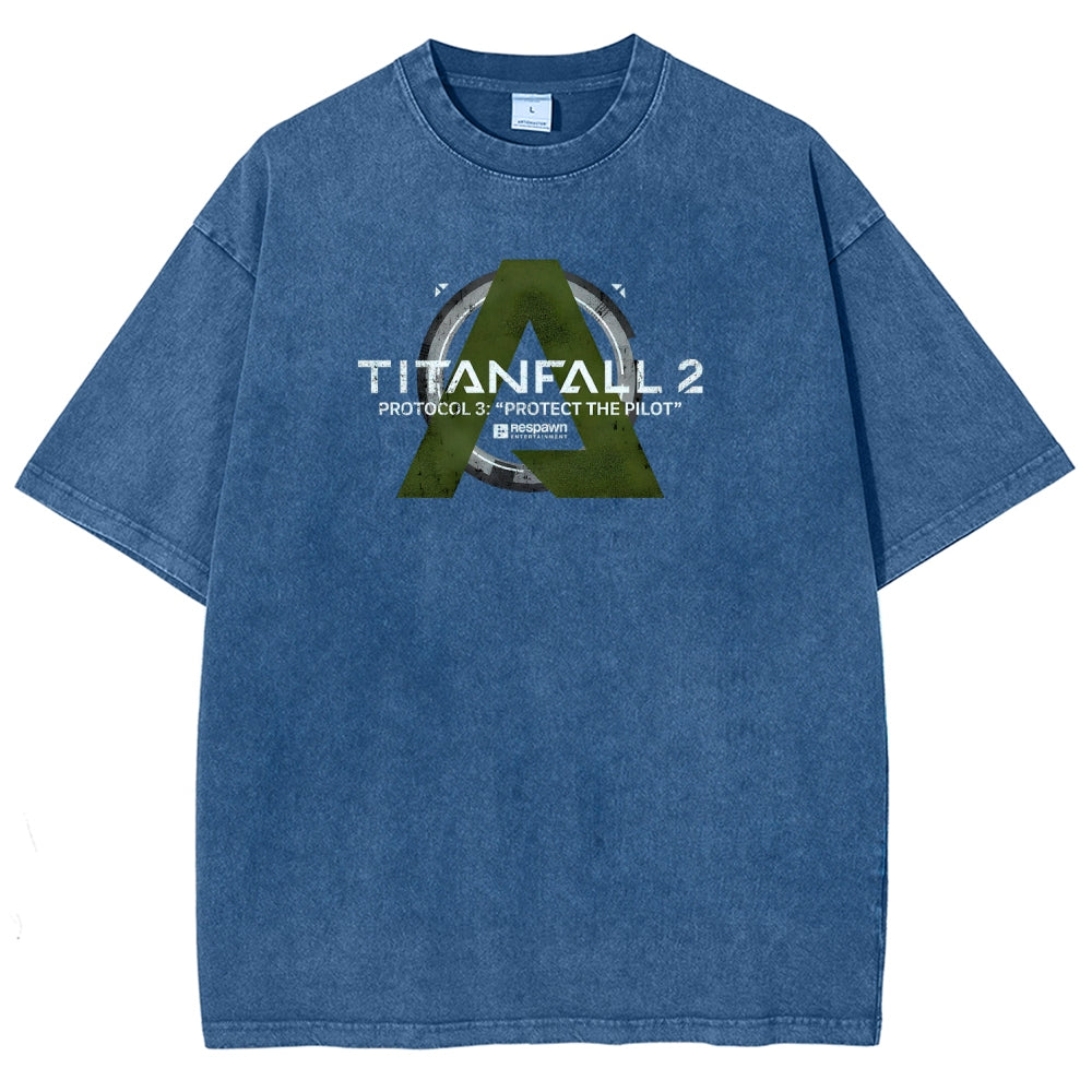 TITANFALL Unisex Fit Washed T-Shirt 2601003431