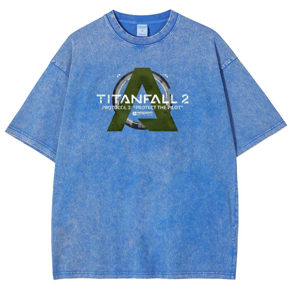 TITANFALL Unisex Fit Washed T-Shirt 2601003431