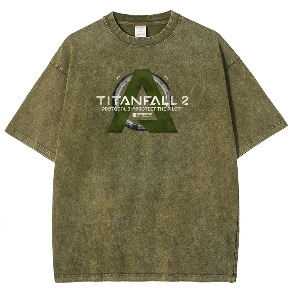 TITANFALL Unisex Fit Washed T-Shirt 2601003431