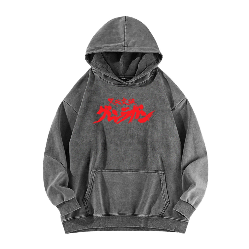 Gurren lagann Tengen Toppa Unisex Washed Hoodie 2601005692