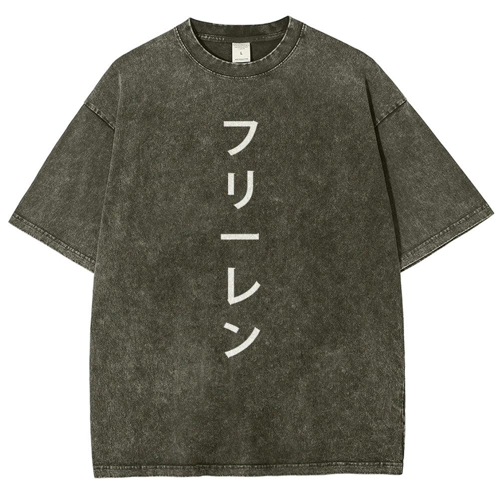 Frieren Unisex Fit Washed T-Shirt 2601005954