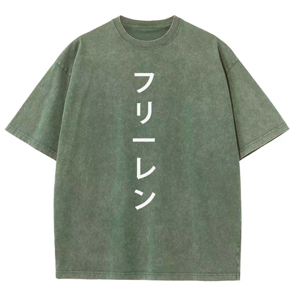 Frieren Unisex Fit Washed T-Shirt 2601005954