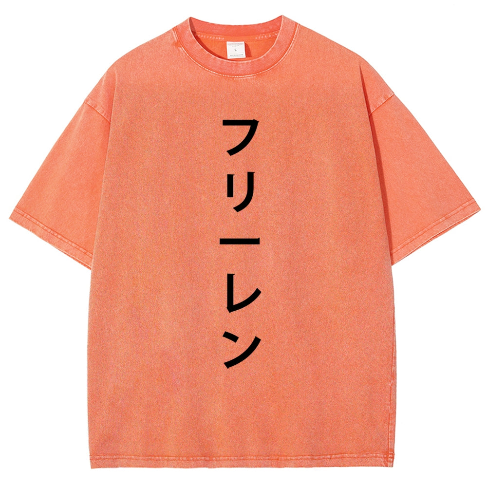 Frieren Unisex Fit Washed T-Shirt 2601005954
