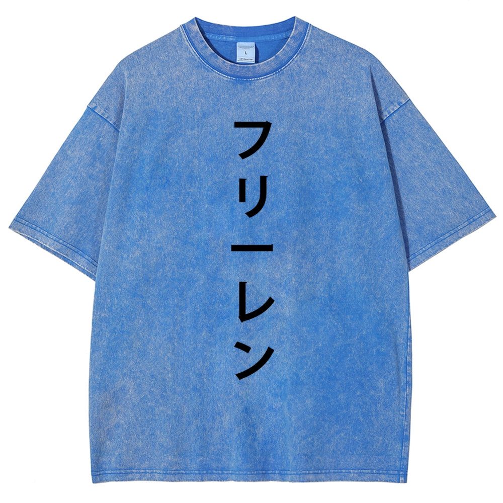 Frieren Unisex Fit Washed T-Shirt 2601005954