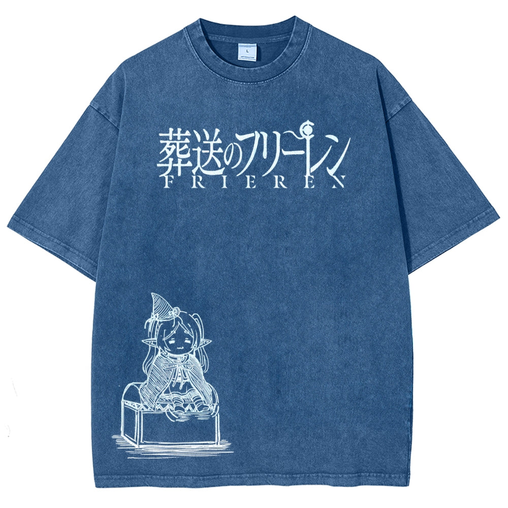 Frieren Unisex Fit Washed T-Shirt 2601005962