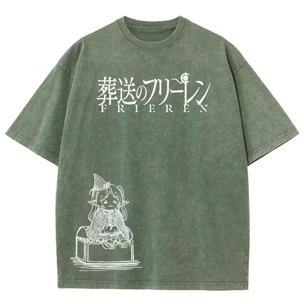 Frieren Unisex Fit Washed T-Shirt 2601005962