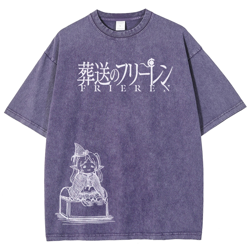 Frieren Unisex Fit Washed T-Shirt 2601005962