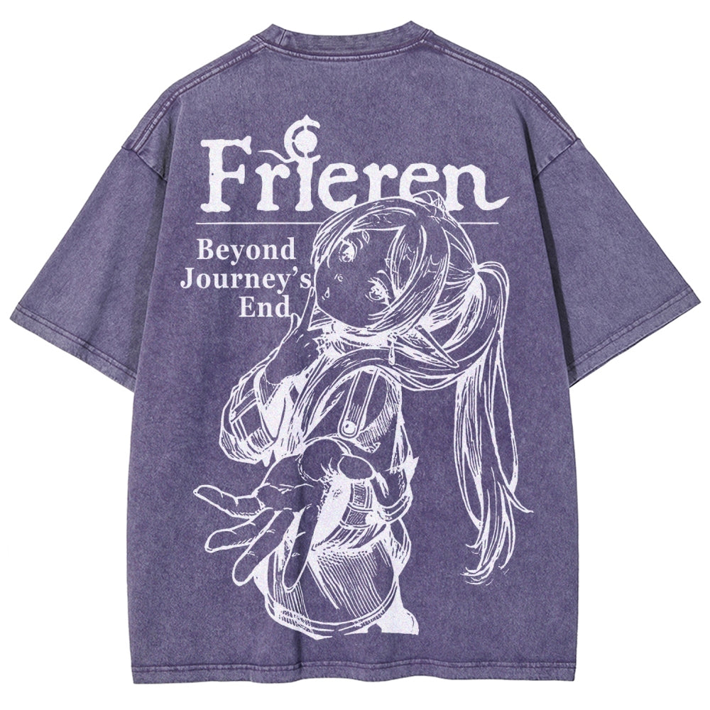 Frieren Unisex Fit Washed T-Shirt 2601005962