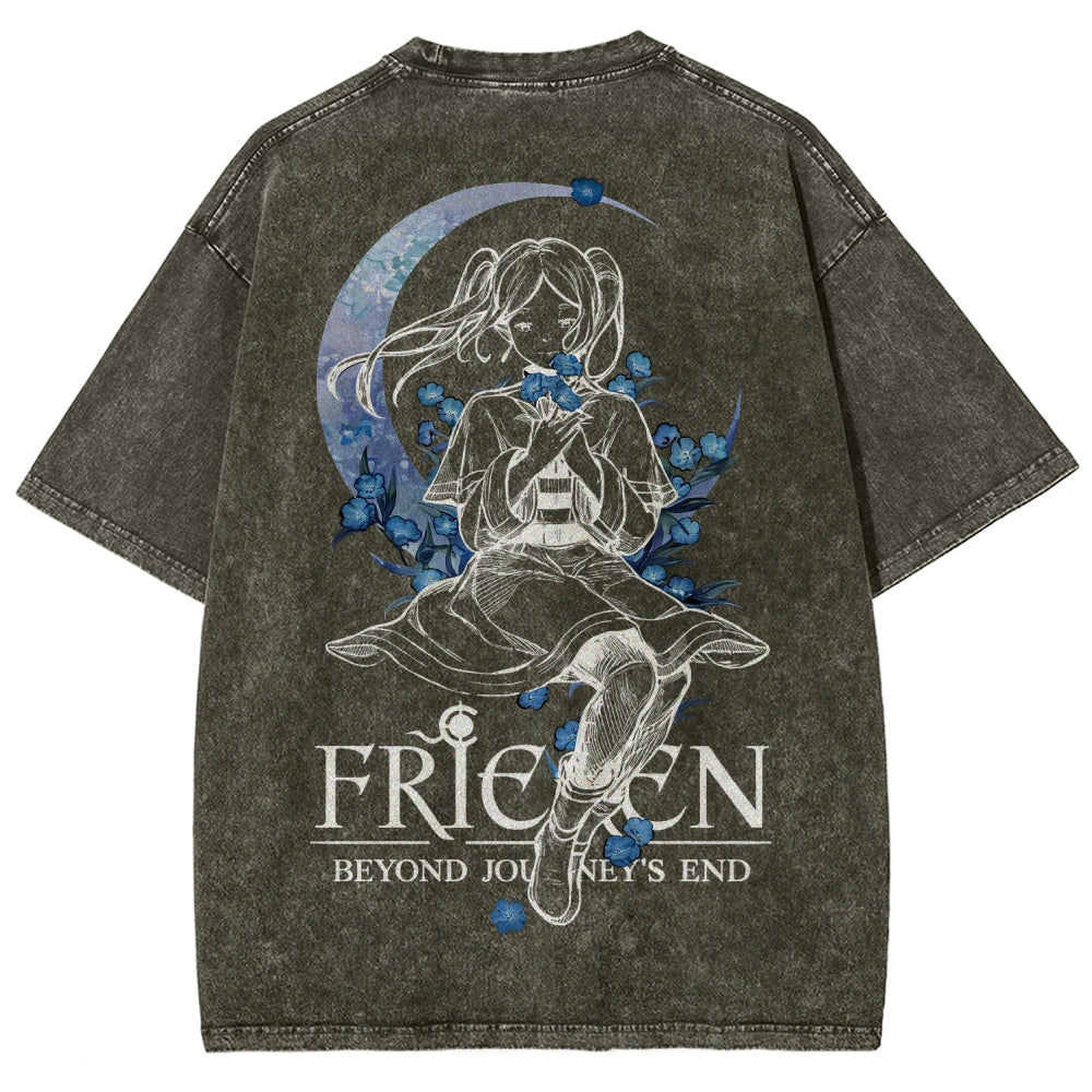 Frieren Unisex Fit Washed T-Shirt 2601005974