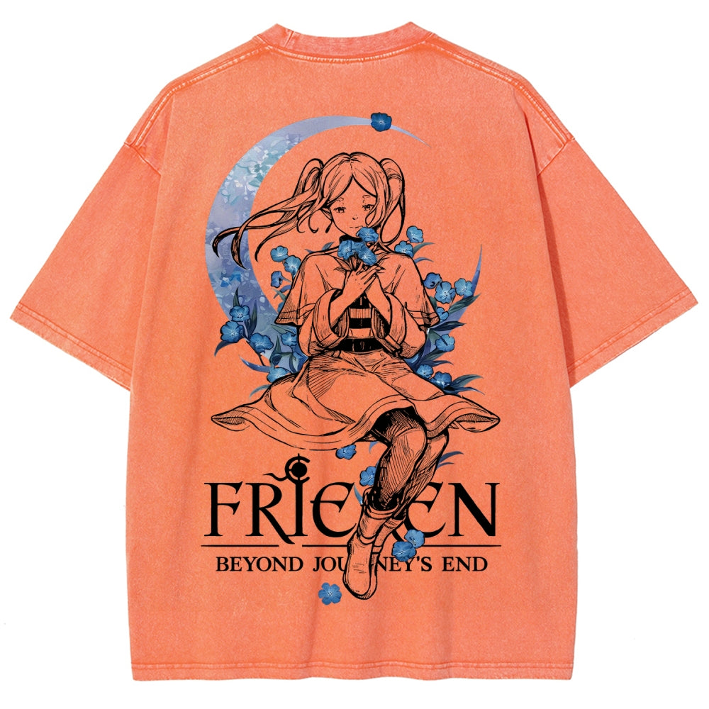 Frieren Unisex Fit Washed T-Shirt 2601005974