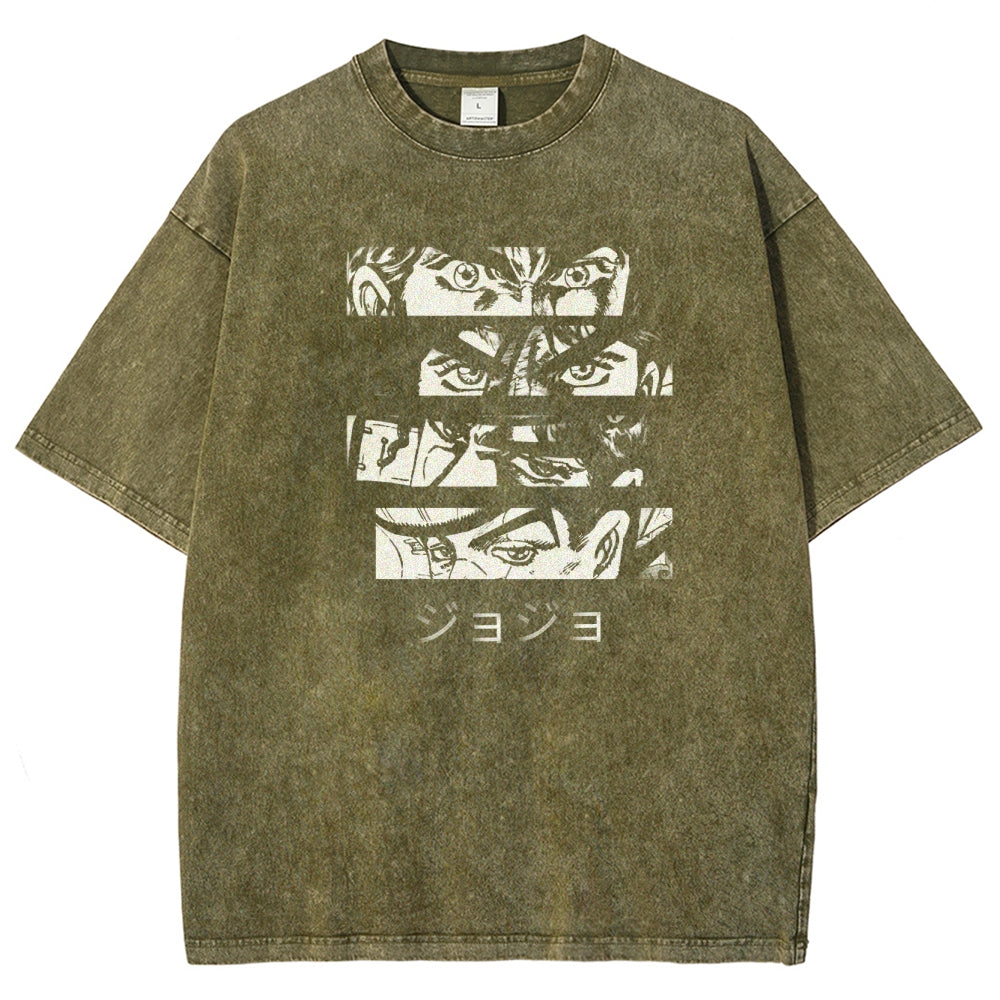 JoJo’s Bizarre Adventure Unisex Fit Washed T-Shirt 2601008436