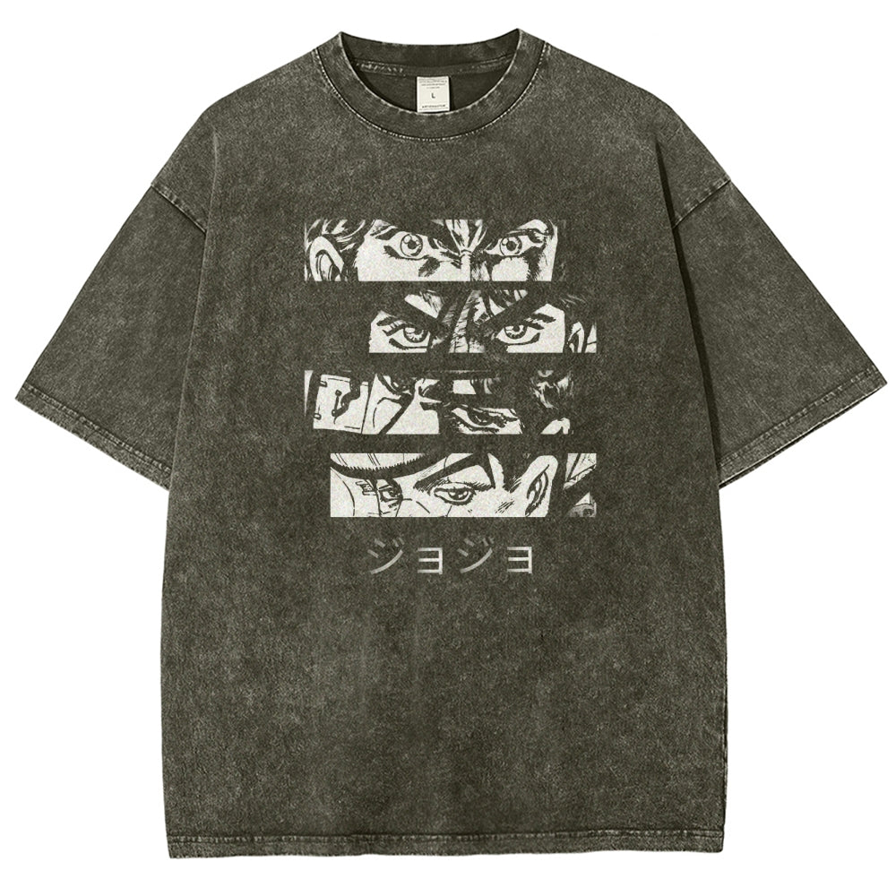 JoJo’s Bizarre Adventure Unisex Fit Washed T-Shirt 2601008436