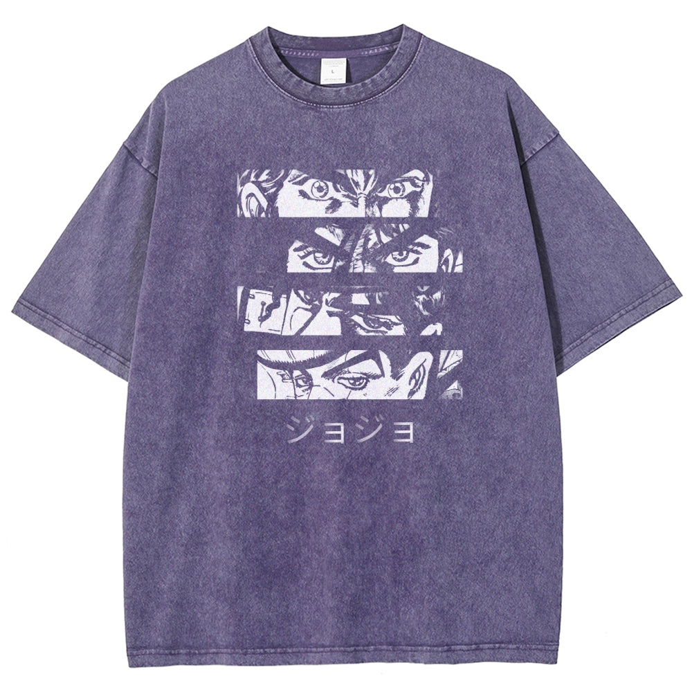 JoJo’s Bizarre Adventure Unisex Fit Washed T-Shirt 2601008436