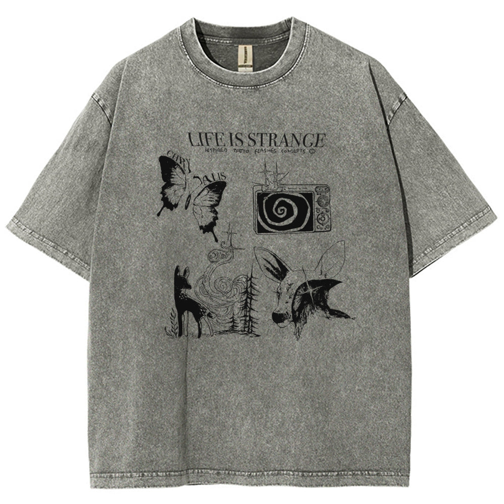 Life Is Strange Unisex Fit Washed T-Shirt 2601008795