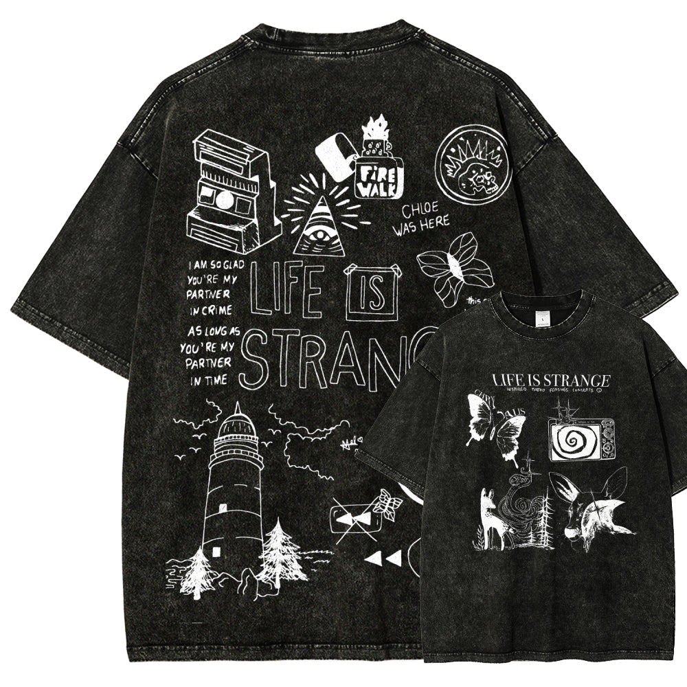 Life Is Strange Unisex Fit Washed T-Shirt 2601008795