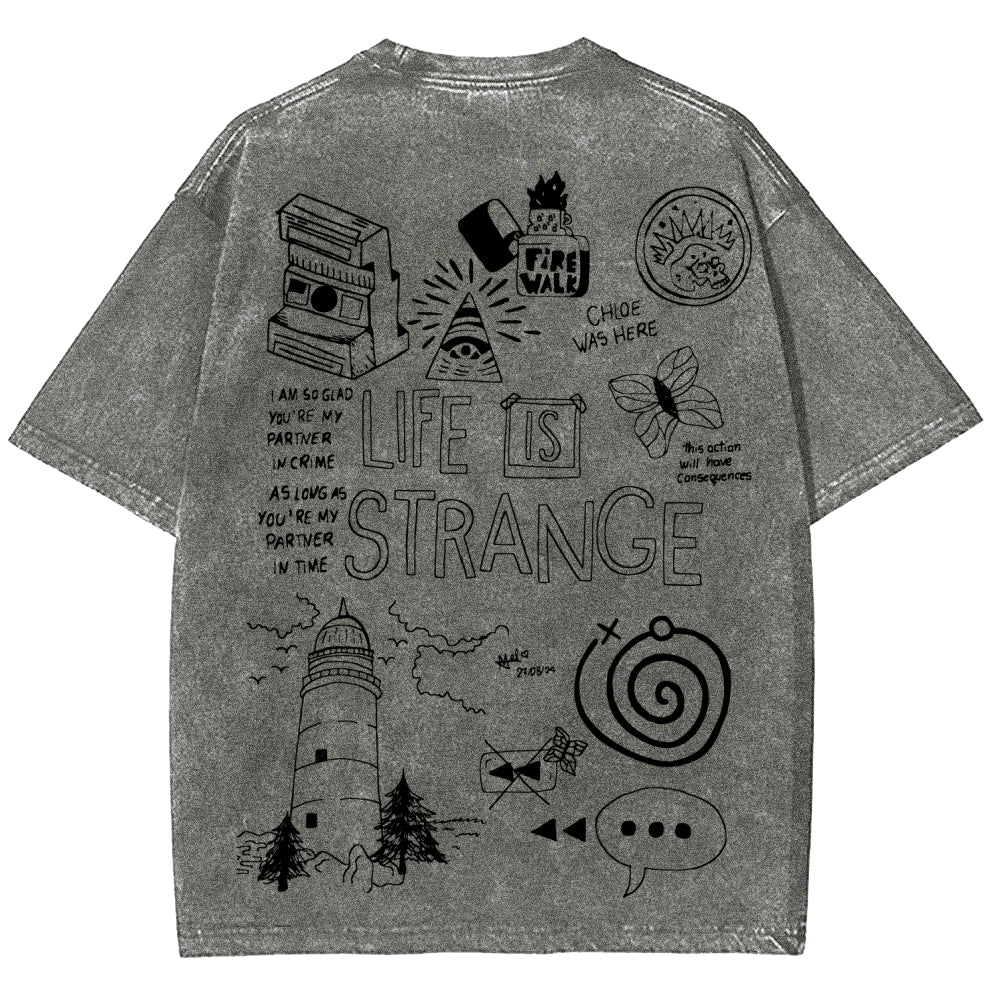 Life Is Strange Unisex Fit Washed T-Shirt 2601008795