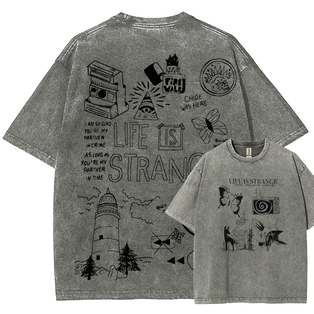 Life Is Strange Unisex Fit Washed T-Shirt 2601008795