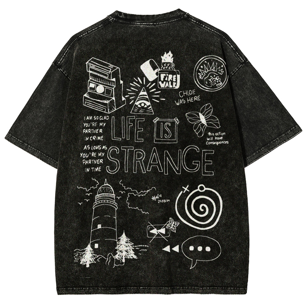 Life Is Strange Unisex Fit Washed T-Shirt 2601008795