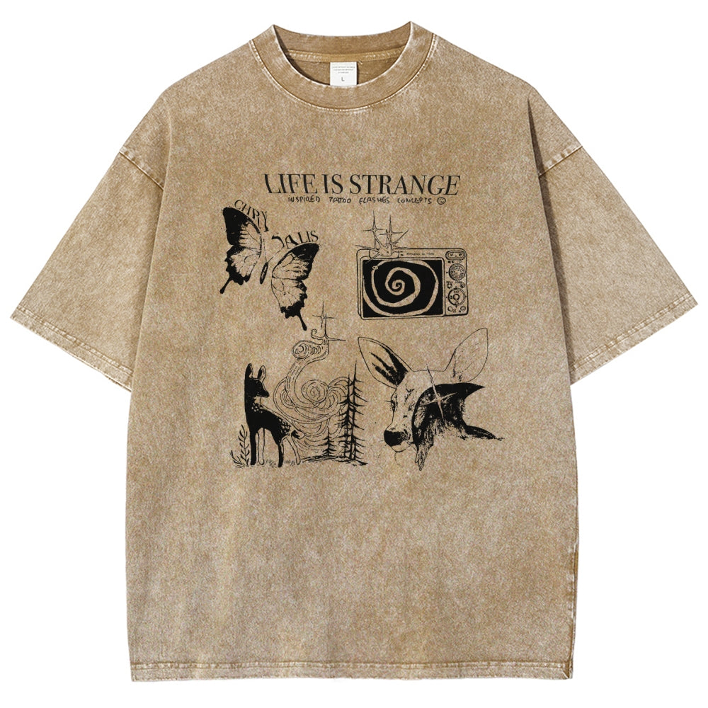 Life Is Strange Unisex Fit Washed T-Shirt 2601008795