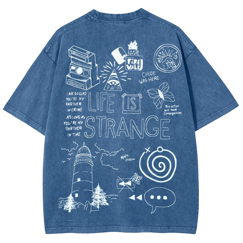 Life Is Strange Unisex Fit Washed T-Shirt 2601008795