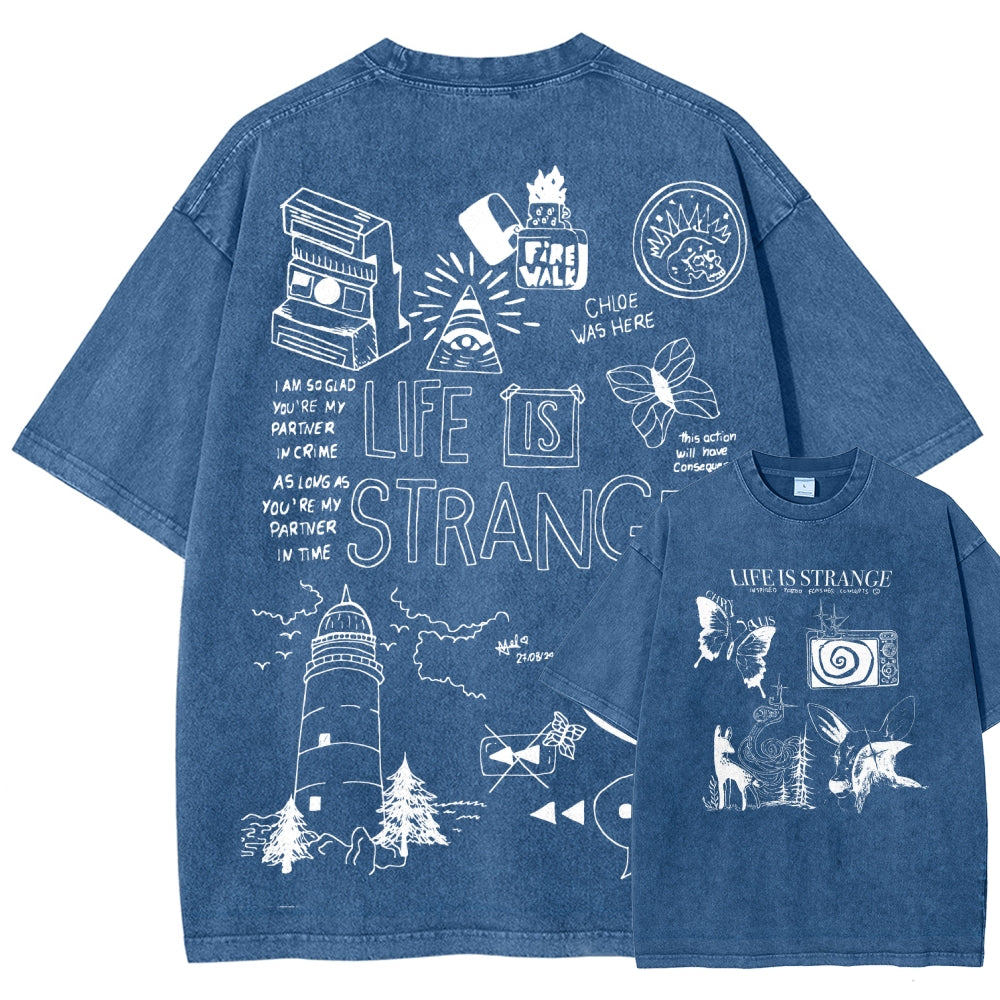 Life Is Strange Unisex Fit Washed T-Shirt 2601008795
