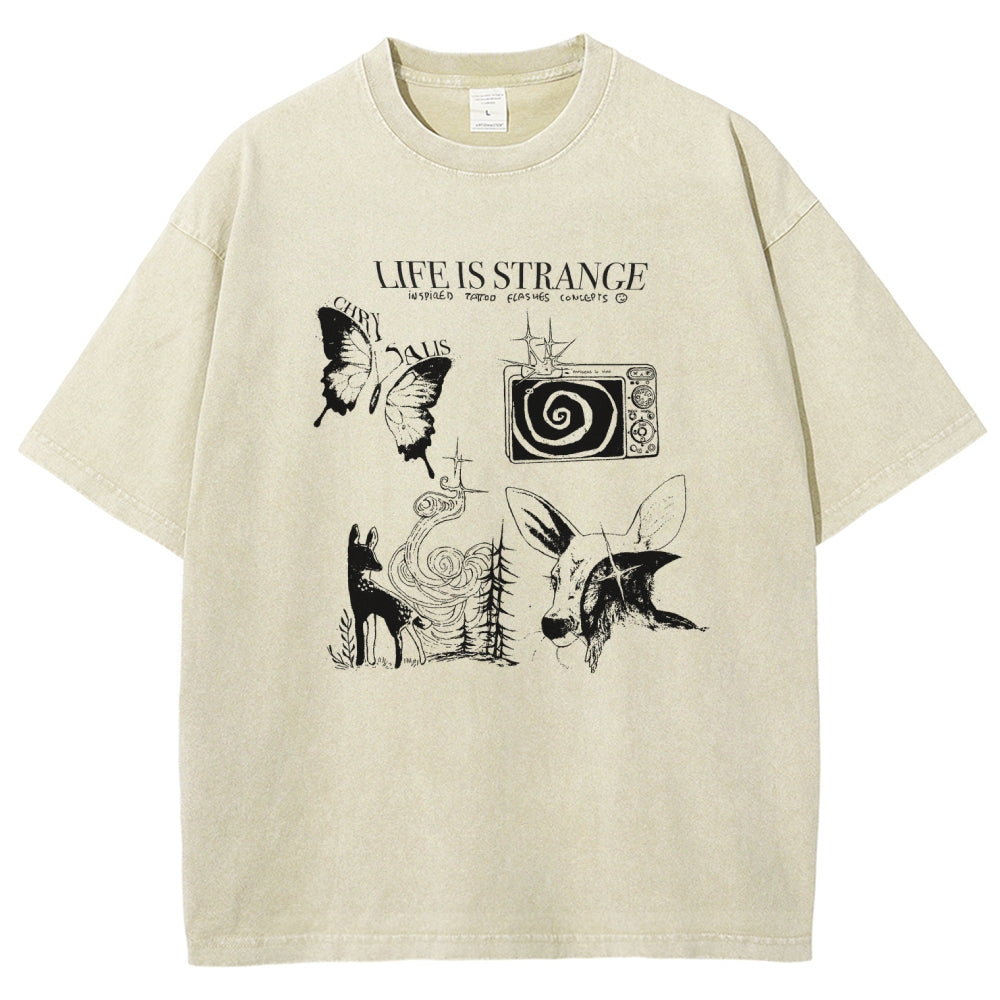 Life Is Strange Unisex Fit Washed T-Shirt 2601008795