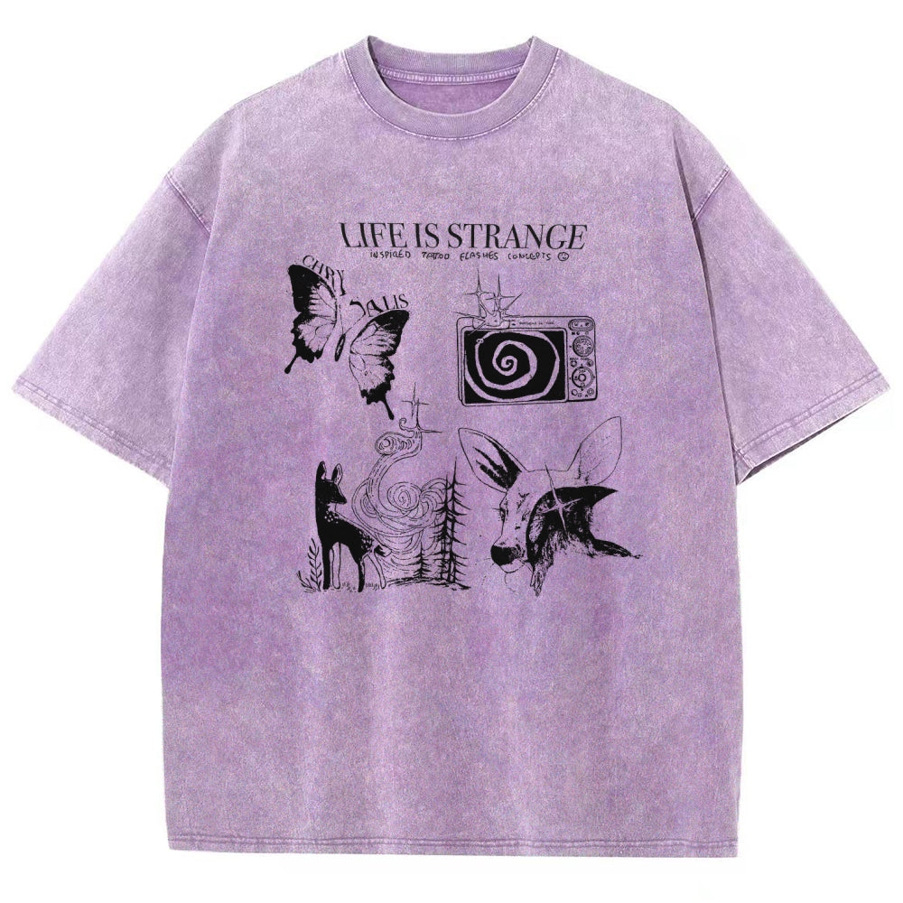 Life Is Strange Unisex Fit Washed T-Shirt 2601008795