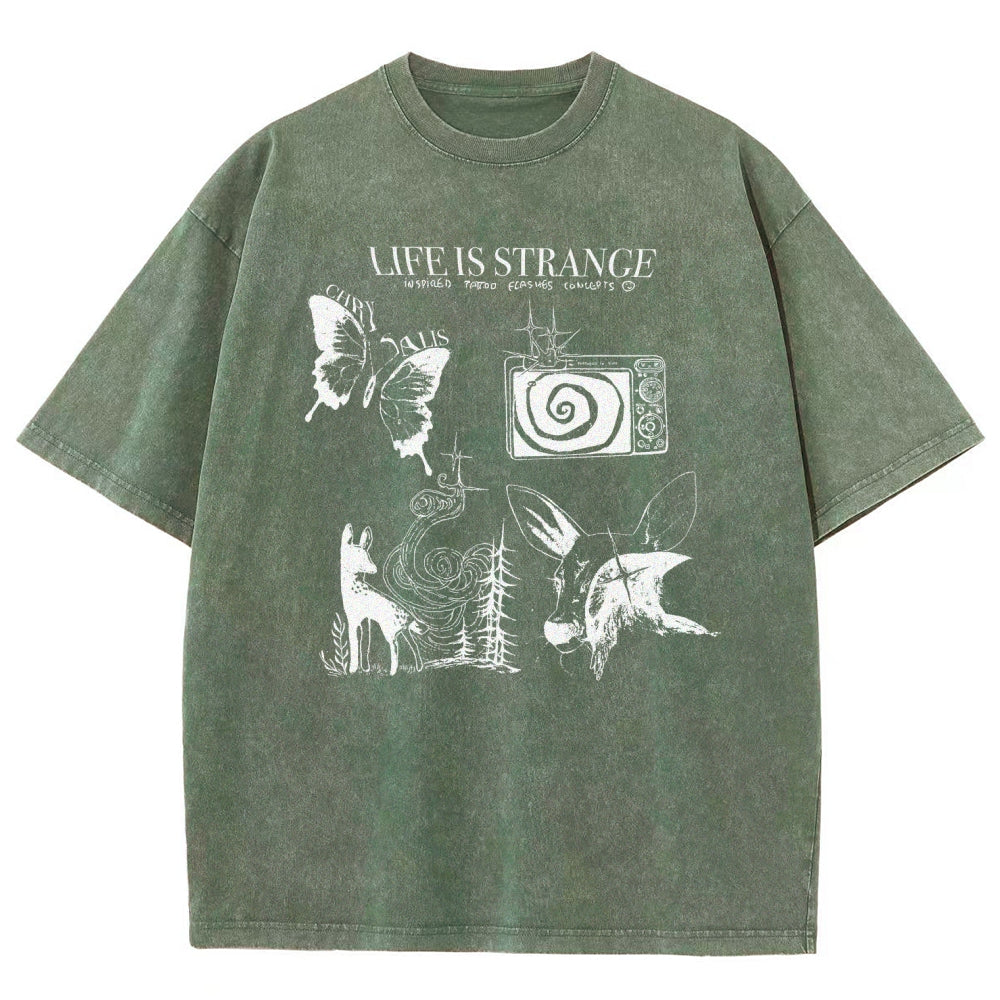 Life Is Strange Unisex Fit Washed T-Shirt 2601008795