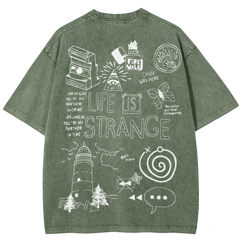 Life Is Strange Unisex Fit Washed T-Shirt 2601008795