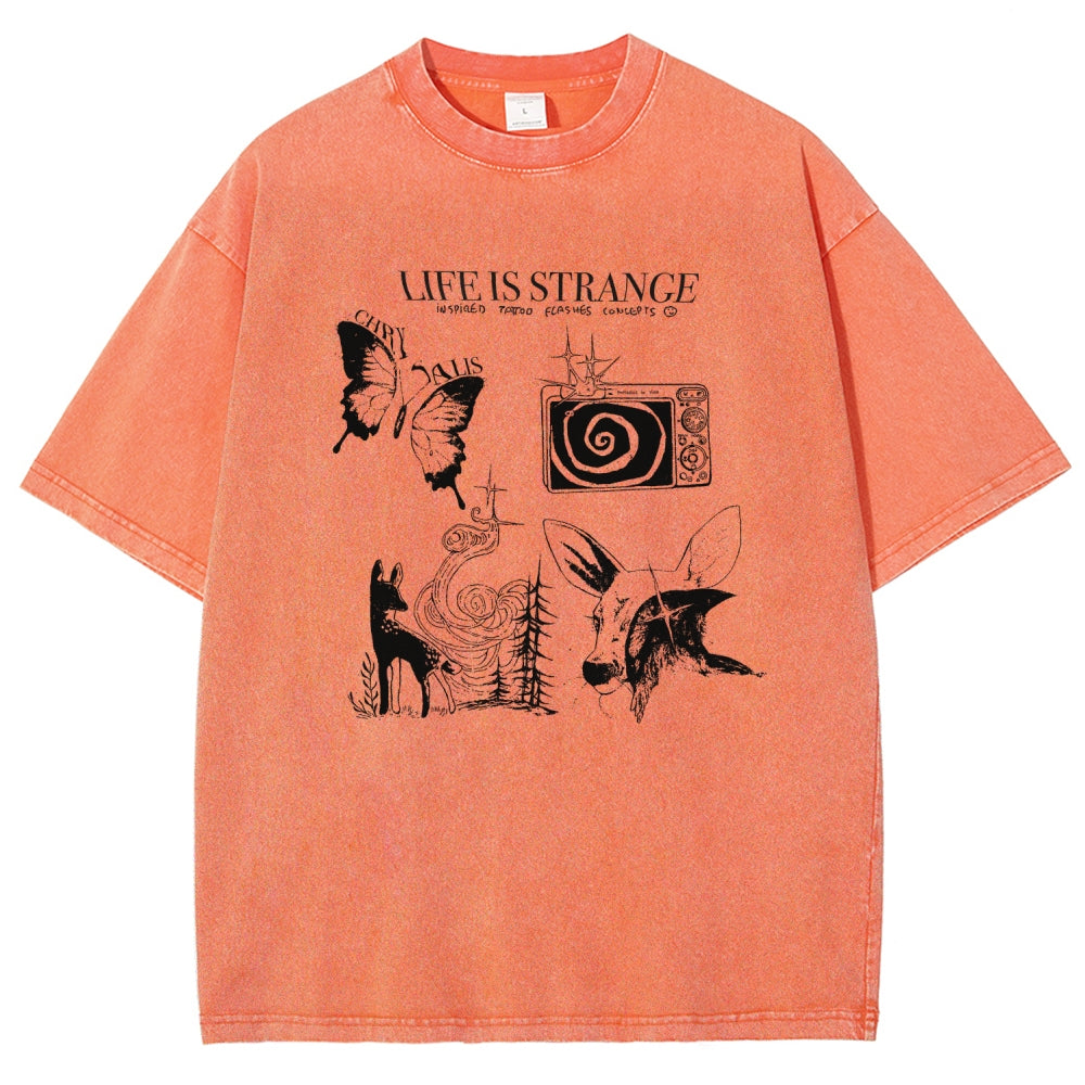 Life Is Strange Unisex Fit Washed T-Shirt 2601008795