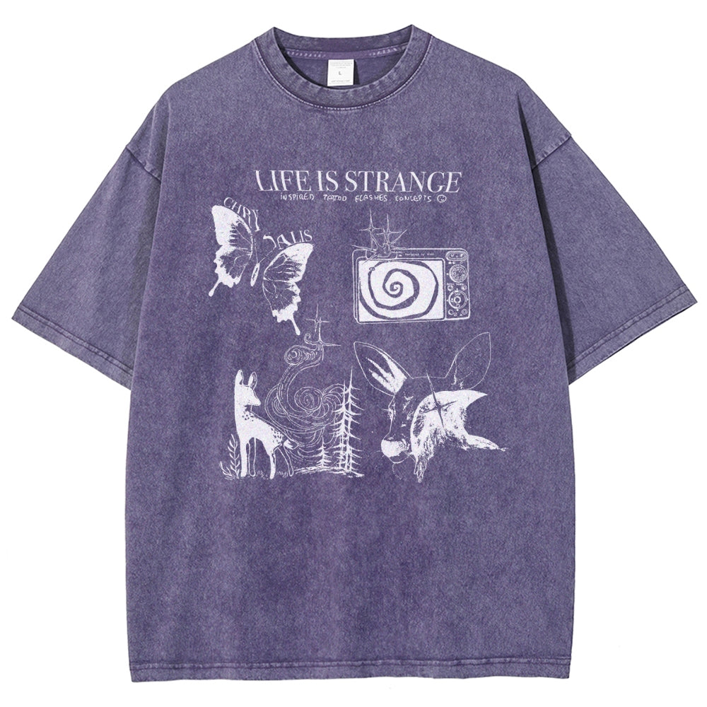 Life Is Strange Unisex Fit Washed T-Shirt 2601008795