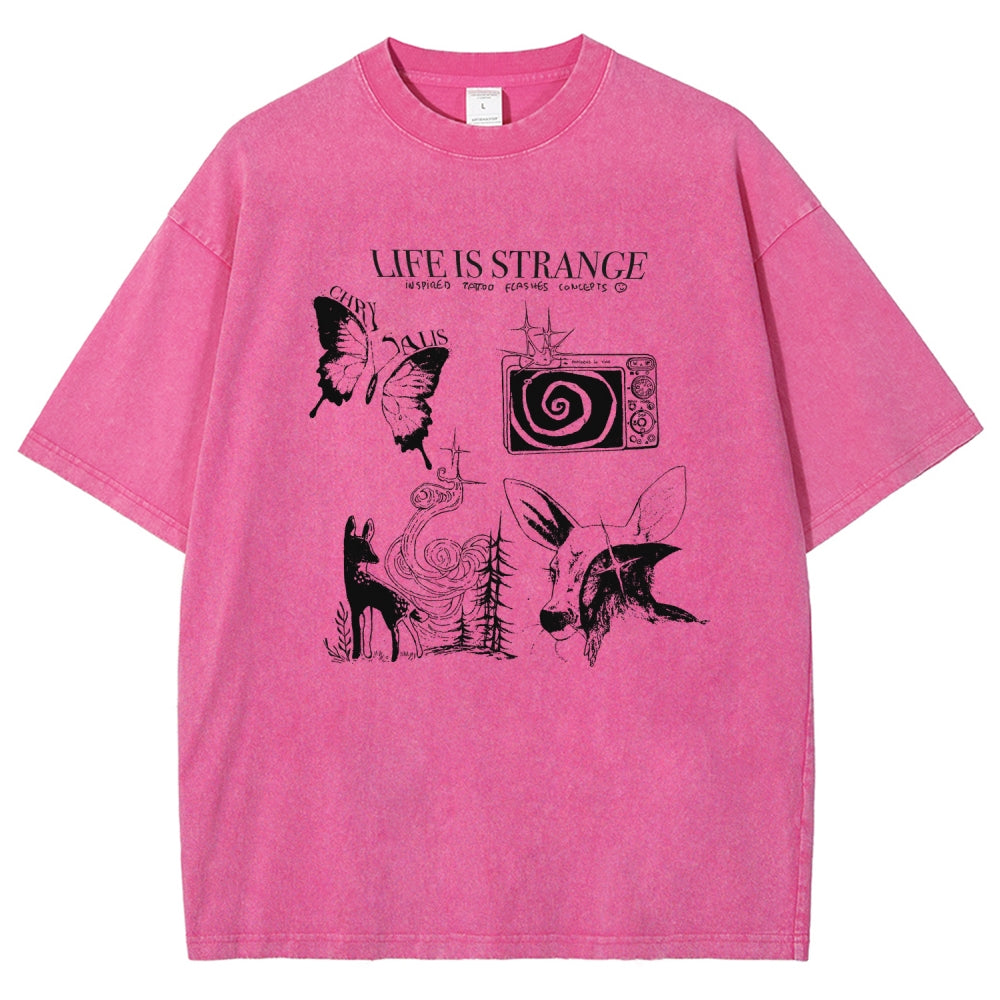 Life Is Strange Unisex Fit Washed T-Shirt 2601008795