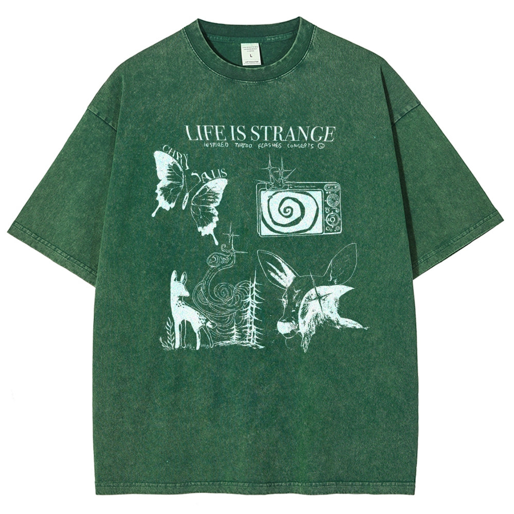 Life Is Strange Unisex Fit Washed T-Shirt 2601008795