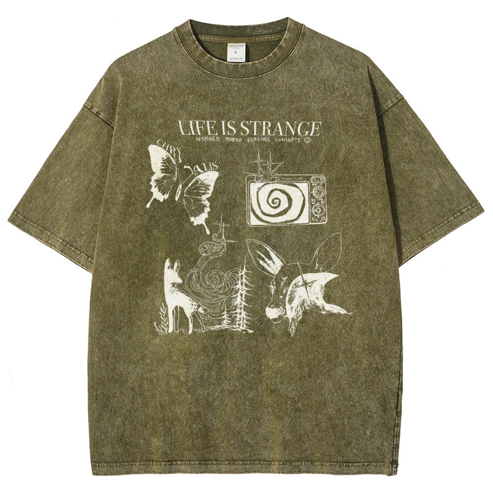 Life Is Strange Unisex Fit Washed T-Shirt 2601008795