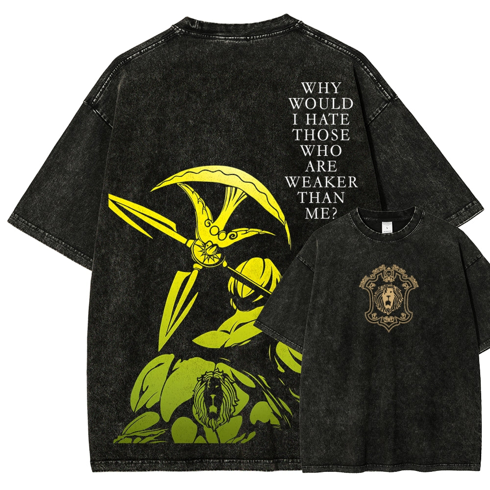 Seven Deadly Sins Unisex Fit Washed T-Shirt 2601009554