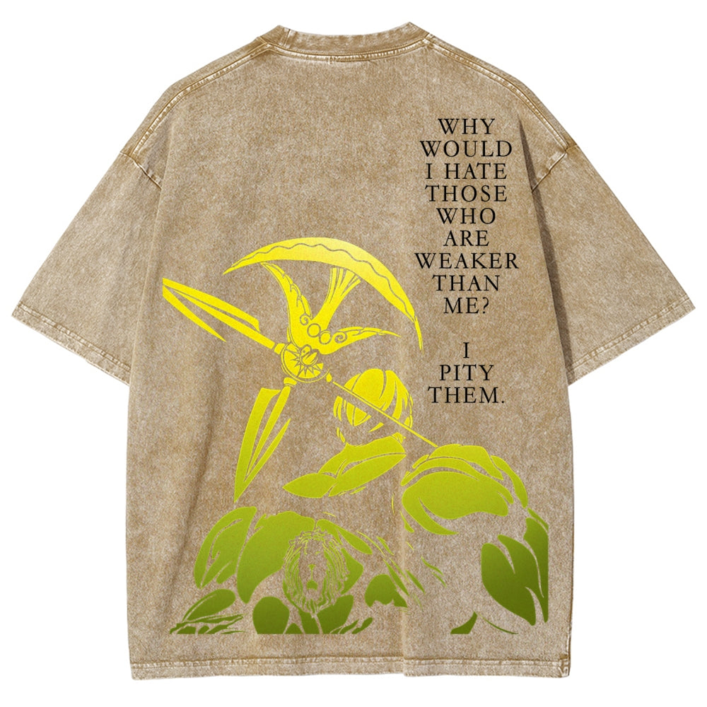Seven Deadly Sins Unisex Fit Washed T-Shirt 2601009554
