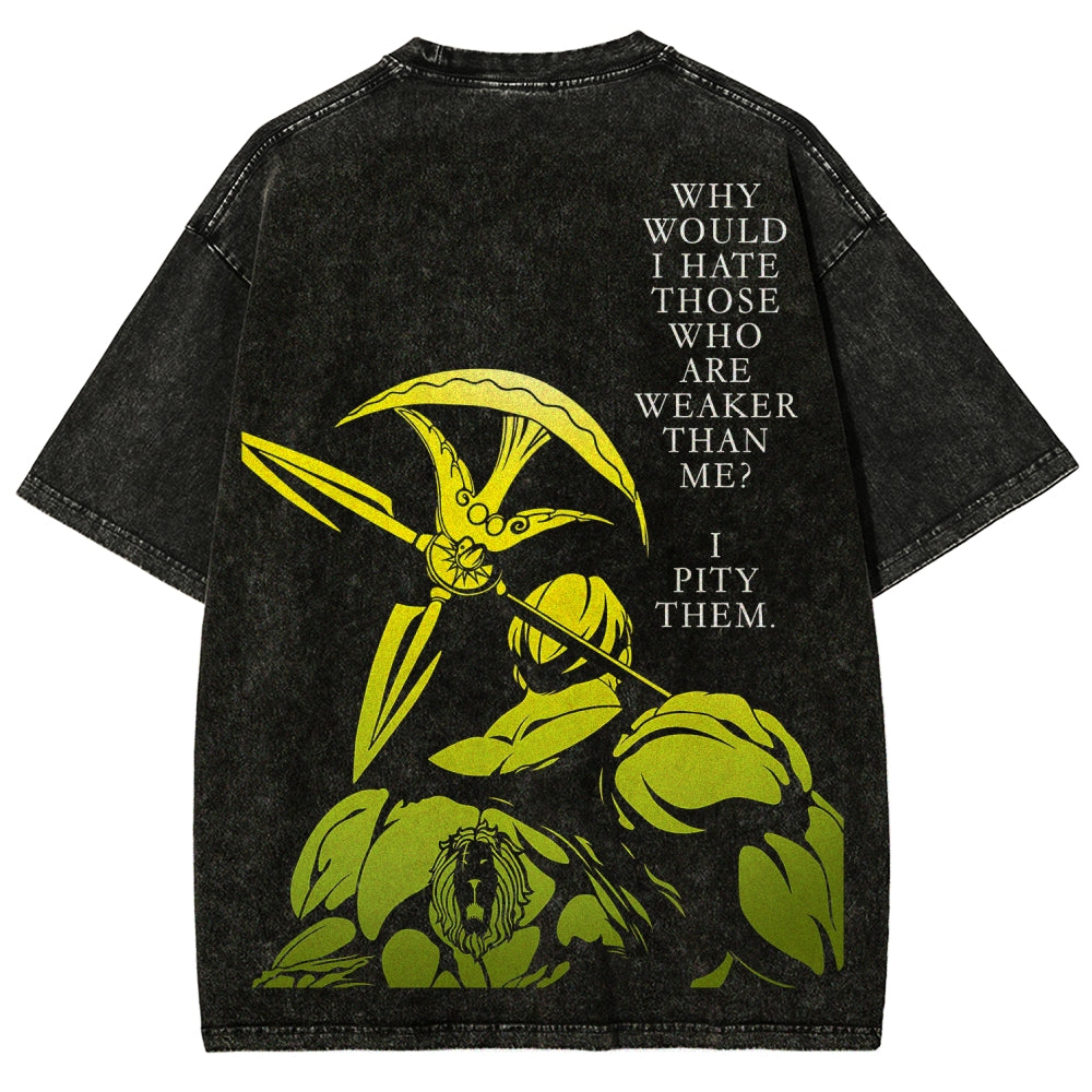 Seven Deadly Sins Unisex Fit Washed T-Shirt 2601009554