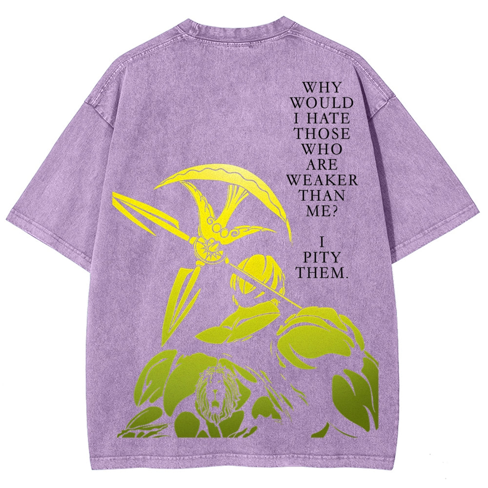 Seven Deadly Sins Unisex Fit Washed T-Shirt 2601009554