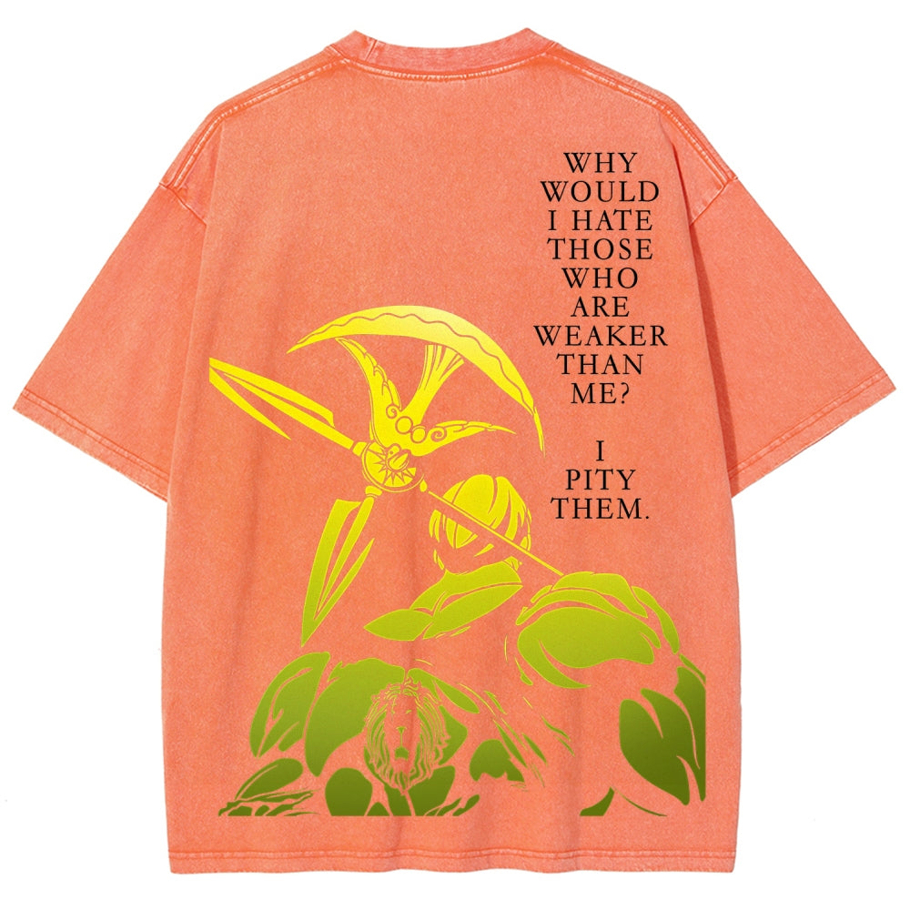 Seven Deadly Sins Unisex Fit Washed T-Shirt 2601009554