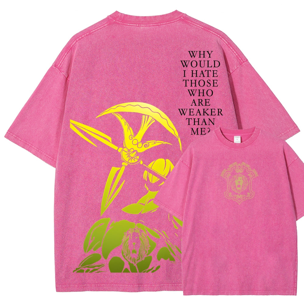 Seven Deadly Sins Unisex Fit Washed T-Shirt 2601009554