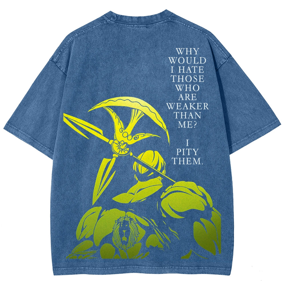 Seven Deadly Sins Unisex Fit Washed T-Shirt 2601009554