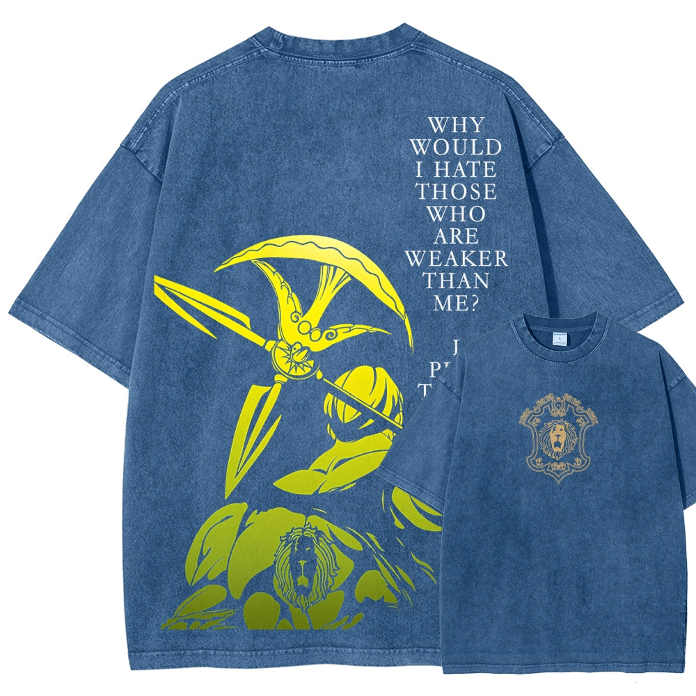 Seven Deadly Sins Unisex Fit Washed T-Shirt 2601009554