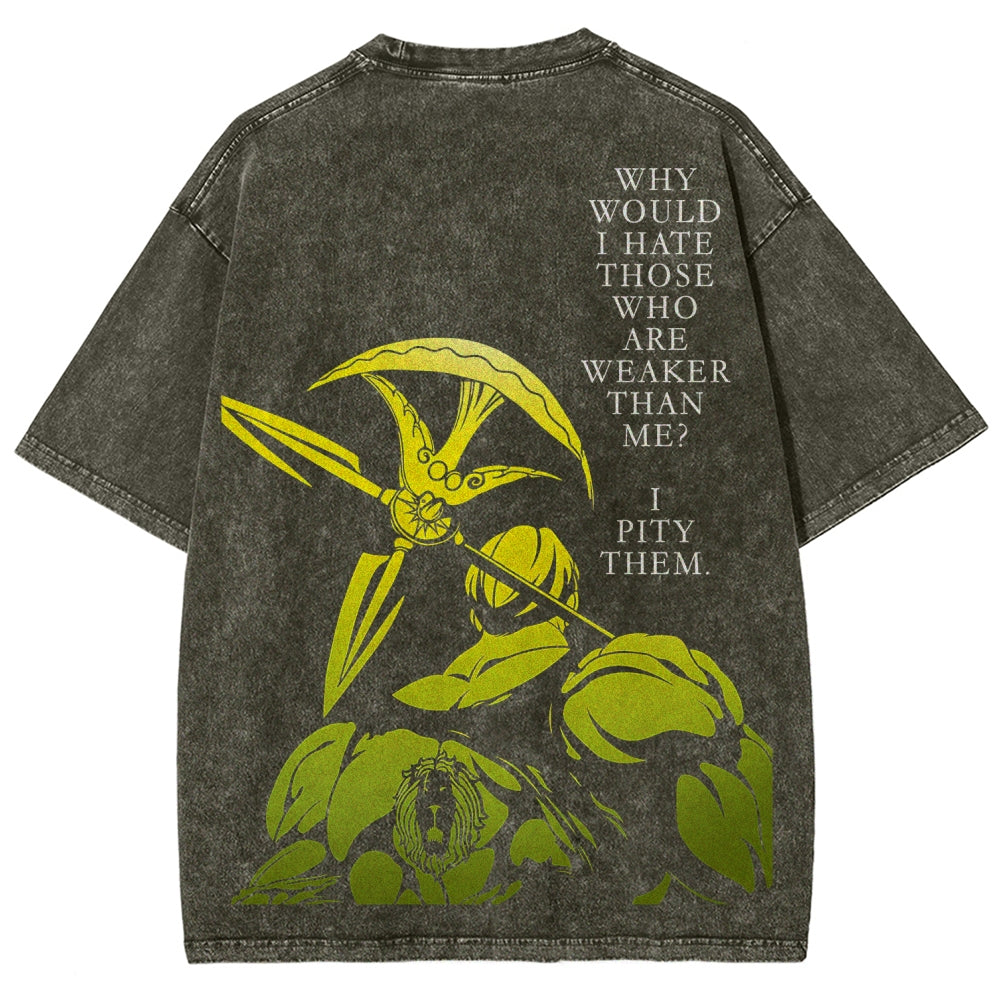 Seven Deadly Sins Unisex Fit Washed T-Shirt 2601009554