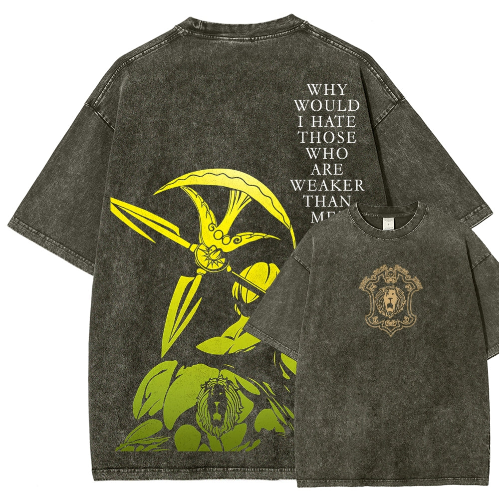 Seven Deadly Sins Unisex Fit Washed T-Shirt 2601009554