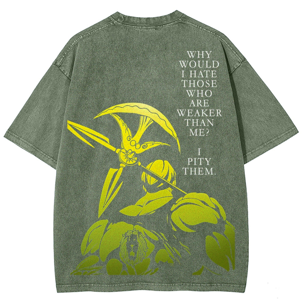 Seven Deadly Sins Unisex Fit Washed T-Shirt 2601009554
