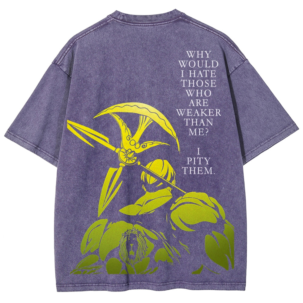 Seven Deadly Sins Unisex Fit Washed T-Shirt 2601009554