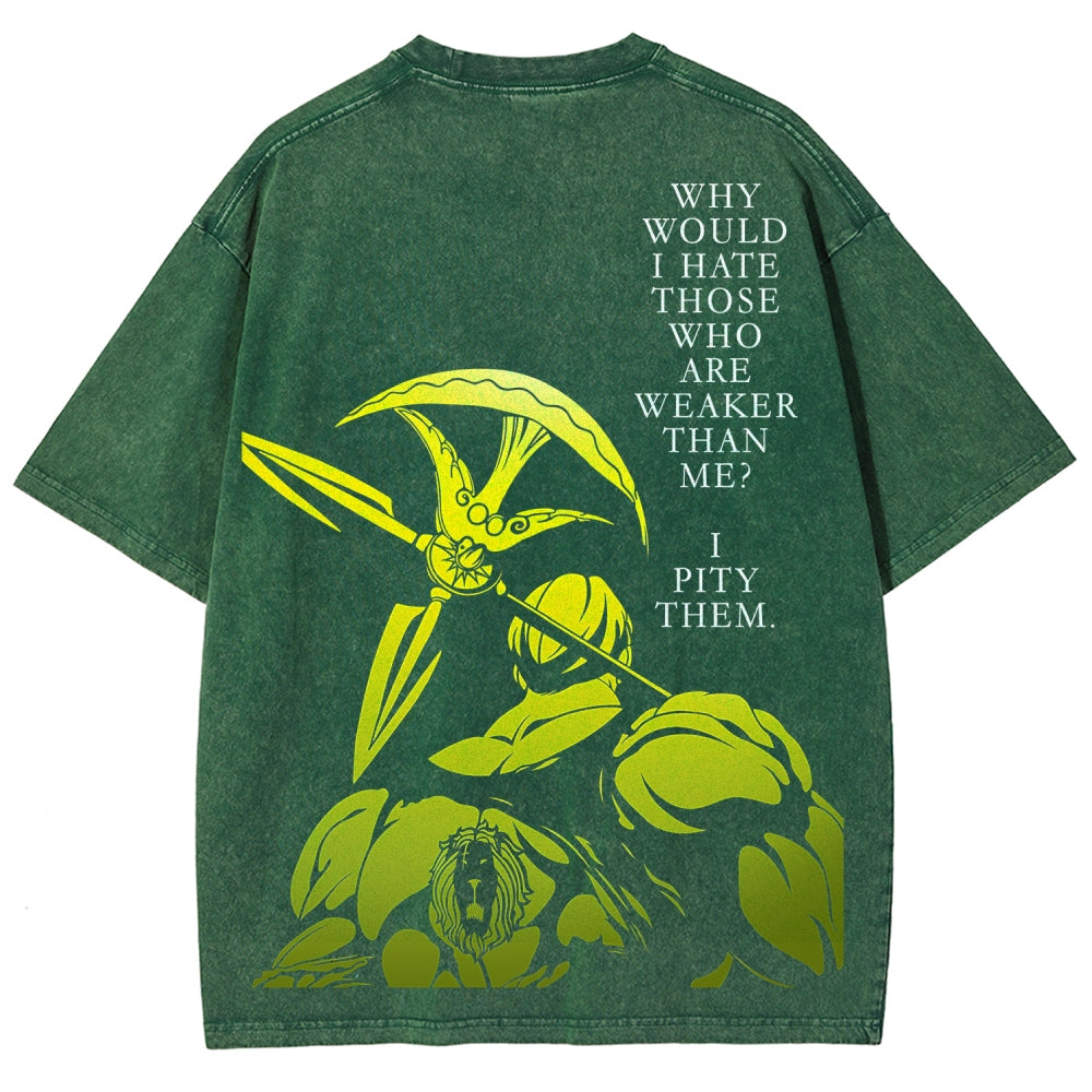 Seven Deadly Sins Unisex Fit Washed T-Shirt 2601009554