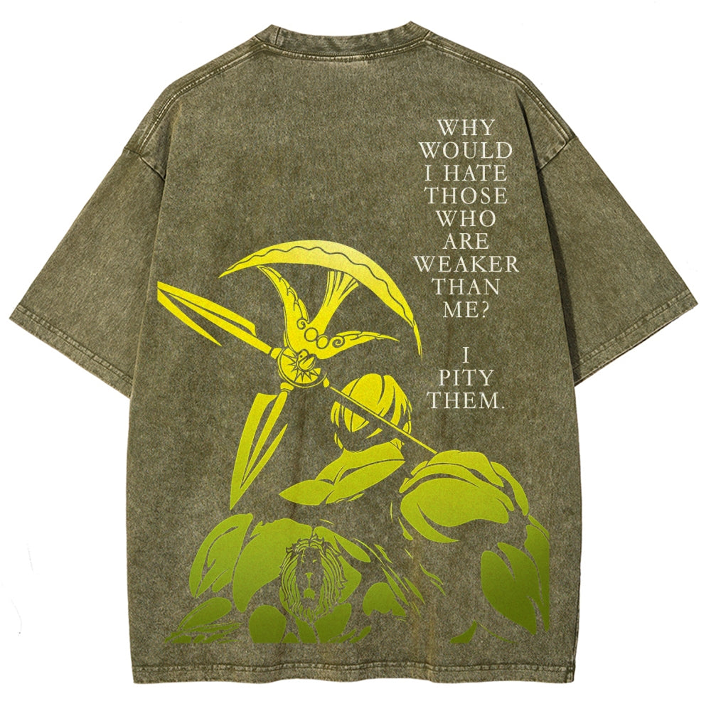 Seven Deadly Sins Unisex Fit Washed T-Shirt 2601009554