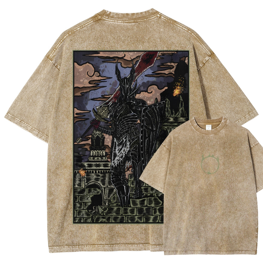 Dark Souls Unisex Fit Washed T-Shirt 2601009900