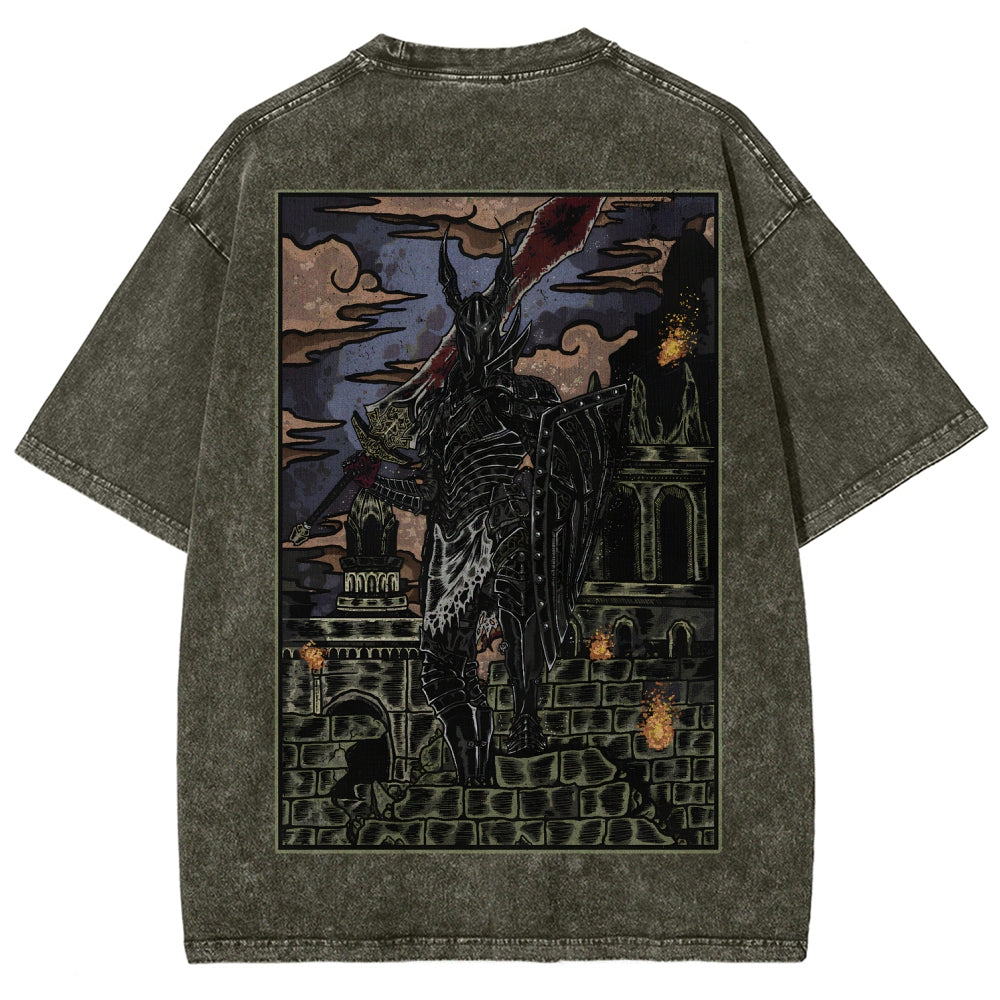 Dark Souls Unisex Fit Washed T-Shirt 2601009900